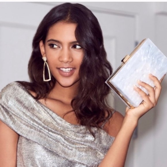 Rachel Zoe Box of Style Marble Lucite Clutch